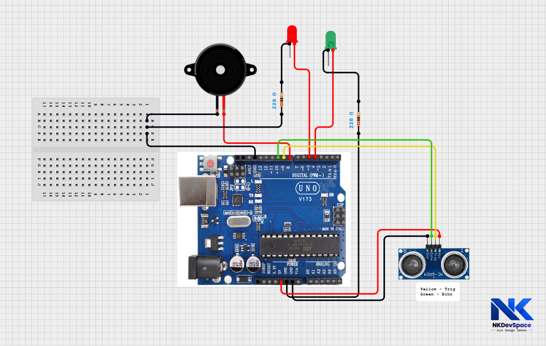 Water Level Alert System Wiring Diagram
